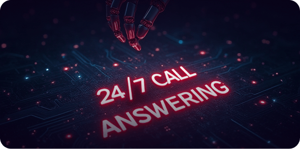 Freepik an ai interface displaying 247 call answering with 73467